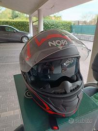 Casco integrale NOS Helmets NS-7F Douglas Red Matt