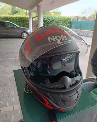 Casco integrale NOS Helmets NS-7F Douglas Red Matt