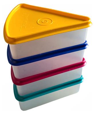 Tupperware contenitore triangolo formaggio torte