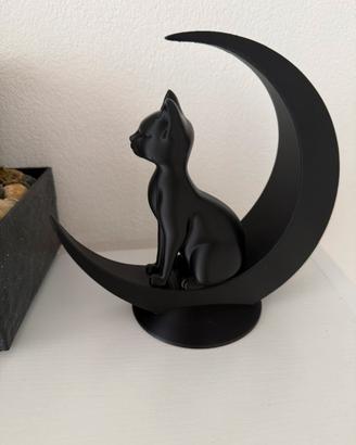Status gatto sulla luna 3d