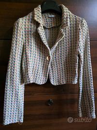 Giacca crop uncinetto 