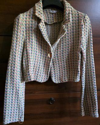 Giacca crop uncinetto 