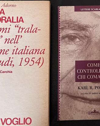 2 libri: Theodor W.Adorno- Karl R.Popper