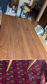 Tavolo a libro in Noce Canaletto - Allungabile  