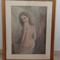 Dipinto  "Nudo di donna" pittore Primo Bruneri