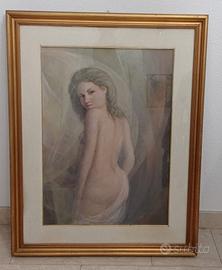 Dipinto  "Nudo di donna" pittore Primo Bruneri