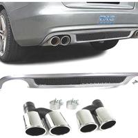DIFFUSORE AUDI A4 B8 SEDAN AVANT 07-11 LOOK S LINE