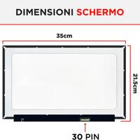 DISPLAY  15.6" Led Compatibile con NT156FHM-N63