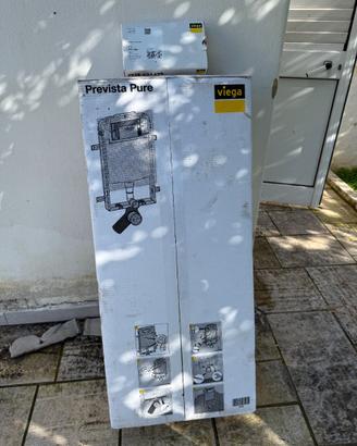 Cassetta per wc sospeso prevista pure viega