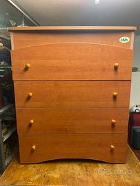 SPLENDIDO MOBILE ARMADIO FASCIATOIO CAM NEONATI