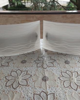 Applique da parete in vetro con lampadine 