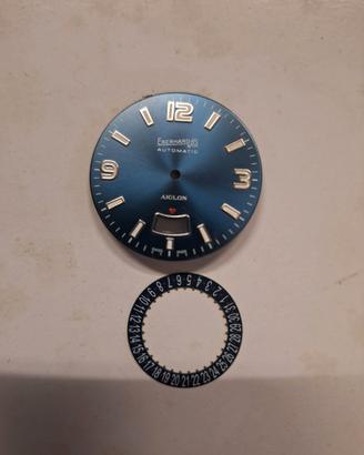 Quadrante eberhard colore blu con datario