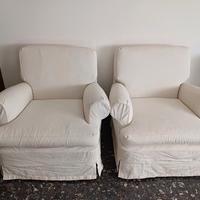 2 poltrone sfoderabili 