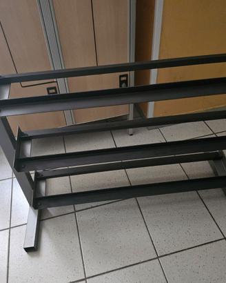 Manubri, bilanciere, pesi, panca, attrezzi rack