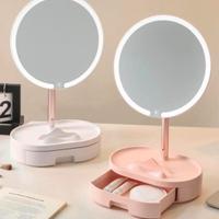 Specchio LED da trucco con luce touch
