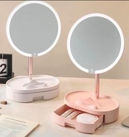 Specchio LED da trucco con luce touch