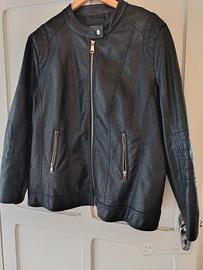 giubbino nero in similpelle tg. 54