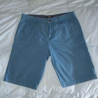 Shorts Bershka (taglia 29) blu uomo cotone leggeri