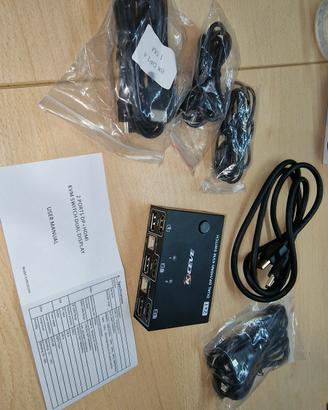 SPLITTER / DUAL DISPAL PORT HDMI Switch ADDATATORE