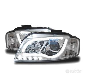 FARI A LED AUDI A3 8P 03-08 CON LUCE DIURNA TRU DR