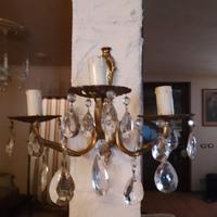 applique vintage tre lampadine 