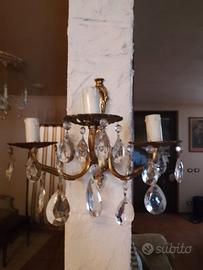 applique vintage tre lampadine 