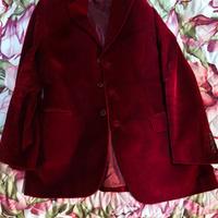 giacca di velluto bordeaux