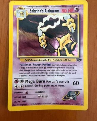 Sabrina's Alakazam carta pokemon HOLO 16/132