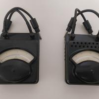 AMPEROMETRO E VOLTMETRO OFFICINE GALILEO VINTAGE 