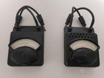 AMPEROMETRO E VOLTMETRO OFFICINE GALILEO VINTAGE 