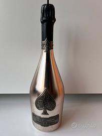 Armand de brignac silver velvet bag