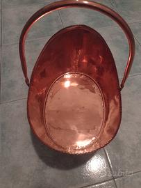 Secchio in rame per decoro casa o confezione regal