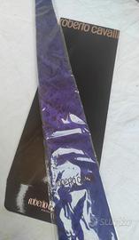 Cravatta Roberto Cavalli seta originale Italy 9 cm
