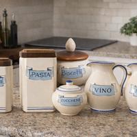 Set contenitori e brocche stile country