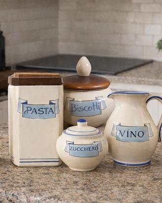 Set contenitori e brocche stile country