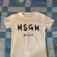 maglietta msgm milano bianca