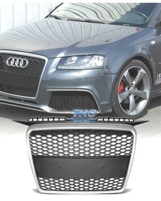 GRIGLIA AUDI A3 8P 8PA 05-08 NERO CROMATO OPACO