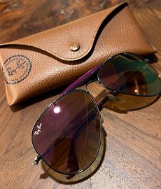 Ray-Ban Aviator Gold & Purple - polarizzati