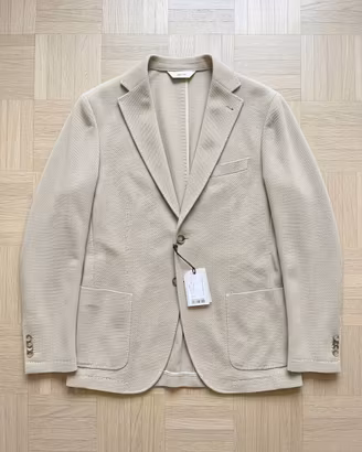 Paoloni Blazer Uomo Beige Leggero 52 Nuovo