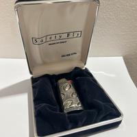 porta accendino vintage in argento 925