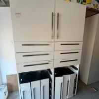 Armadio ufficio bianco ikea con cassetti