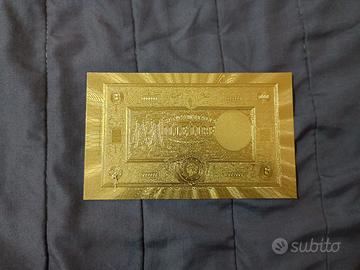 1000 LIRE GRANDE M FASCIO LAMINA D'ORO