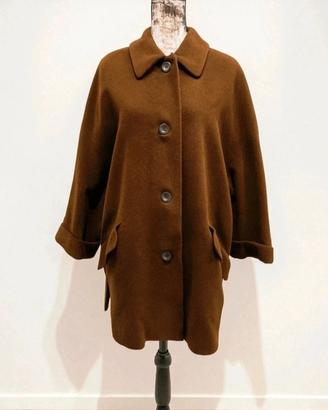 Cappotto oversize lana e angora 