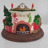 Yankee candle natale christmas fireplace holder