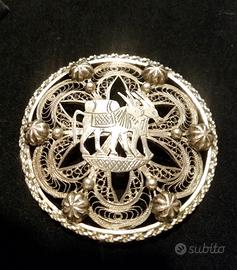 Spilla Argento, anni '30, Africa Orientale Italian