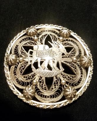 Spilla Argento, anni '30, Africa Orientale Italian
