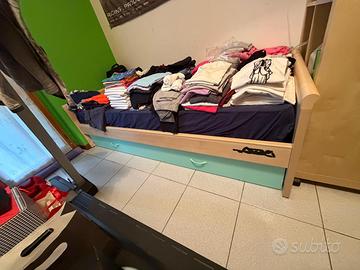 Letto con letto estraibile