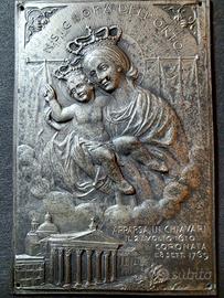 Placchetta a sbalzo Madonna dell' Orto Chiavari