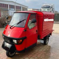 Ape Piaggio 50 rosso furgonato