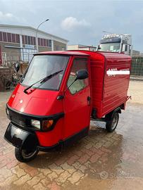 Ape Piaggio 50 rosso furgonato